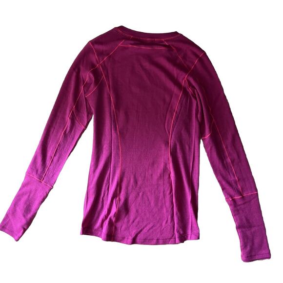 Smartwool Merino Base Layer Top Womens XS Pink Long Sleeve Crewneck - Picture 9 of 12